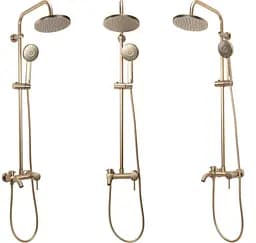 Душова система Rea Luis Brushed Gold з виливом REA-P7051, Золотий - мініатюра 2