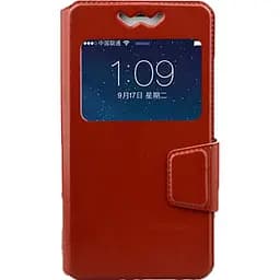 Чохол-книжка Toto Book Silicone Slide Universal Cover With Window 4-4.4" Brown