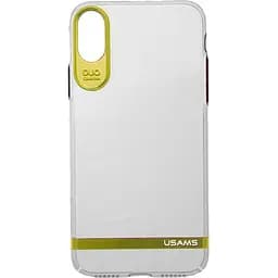 Чохол-накладка Usams Q-plating Series Apple iPhone X Light Gold