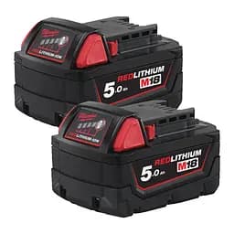 Набір акумуляторів MILWAUKEE, M18 B52 (2х5Аг) + M12 B2 - мініатюра 4
