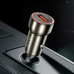 Адаптер автомобільний HOCO Blue shield single port car charger Z46 азу коричневе - мініатюра 2