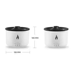 Зволожувач повітря портативний Volcano Jellyfish Aroma Diffuser V19 аромадифузор електричний 360 мл ПОДАРУНОК + 2 Арома олії Kinscoter hoz0012406 - мініатюра 10