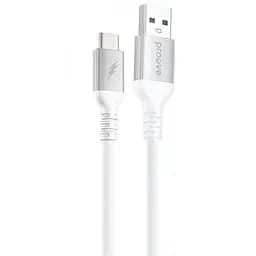 Кабель Proove ReGen Silicone USB to Type-C 3A (1m) white