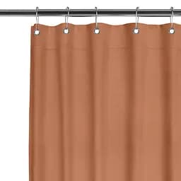 Шторка для душа и ванной Cosas с кольцами 180х200 amber, терракотовый (ShowerCurtains_26Amber_DUK_180x200_Hook)