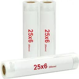 Вакуумний рулон 25 см x 6 м 80 мкм