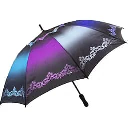 Жіноча парасолька-палиця механічна Три слона 106 см різнобарвна