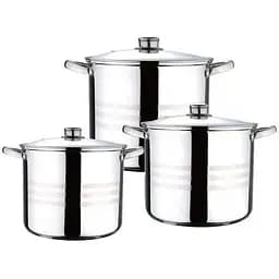Універсальний набір каструль з кришками Bohmann BH-3434 з нержавіючої сталі з антипригарним покриттям