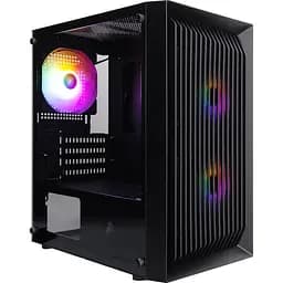 Корпус 1stPlayer BS-2-BK-3F1 Black [134425]