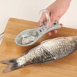 Рибочистка пластикова з контейнером 16 см, Kitchen Master Зелений 85794 - мініатюра 4