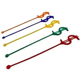 Мешалка для напитков Юніта Доллар пластиковая одноразовая 19 см 100 шт.