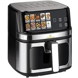 Аерофритюрниця безмасляна Crownberg CB-5555 8.5л з сенсорним керуванням 2000Вт Чорний/Сірий