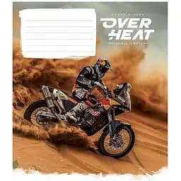 Зошит учнівський Over heat Школярик 018-3218K-4 у лінію на 18 аркушів