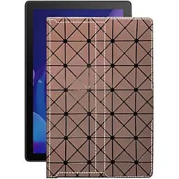 Чохол StatusCASE з екошкіри для планшету Alcatel 1T 10 Smart (8092) Коричневий ромб