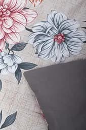Підковдра Moon&Star Бязь Gold Люкс Flowers Gray Полуторна 143x210 см - мініатюра 5