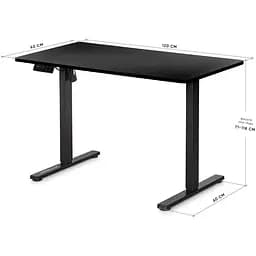 Стіл Mealux PowerDesk Lite Black з електрорегулюванням висоти (EVO-201 Lite B/B) - мініатюра 2