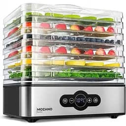 Сушилка дегидратор для пищевых продуктов грибов и фруктов Mozano Dehydrator 400 Вт