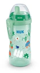 Поильник Nuk Evolution Kiddy Cup, 300 мл, зеленый (3952388)