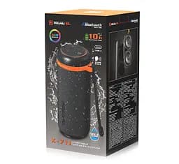 Портативна колонка REAL-EL RX711 10 W Bluetooth TWS, RGB, Black - мініатюра 8
