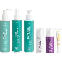 Уходовый набор Marie Fresh Cosmetics за зрелой жирной и комбинированной кожей с гелем