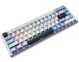 Клавиатура игровая механическая Ajazz AK-680-MAX Magnetic Switch RGB USB White - мініатюра 2