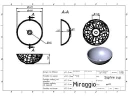 Умивальник Miraggio Sapfire mirasoft 0002256, Білий матовий - мініатюра 5