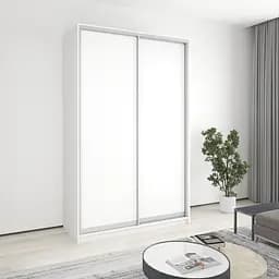 Шкаф-купе двухдверный MebelStar Стандарт AL 2ДСП 150x45x240 см Аляска белый (MBS-3542)