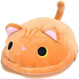 Рюкзак FG231104050P, від 3 років, 20×20×10 см плюш, блискавка, 150 г, у формі кота, помаранчевий