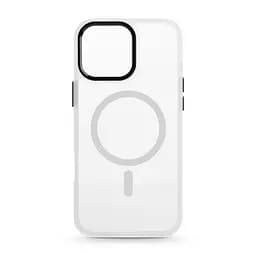 Чехол для Apple iPhone 16 Pro Max, Unit MagSafe, белый, прозрачный, магсейф, противоударный, магнитный, панель-накладка с поддержкой MagSafe, с поддержкой беспроводной зарядки, TPU+PC, защита всего корпуса, ударостойкий, ArmorStandart (ARM78716)