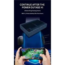 ДБЖ UPS для роутера DC1018P 12V/ 9V/ 5V 10400 mAh 18W для пристроїв постійного струму DC USB Type A, USB Type C, POE чорний - мініатюра 5