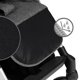 Прогулянкова коляска Kidwell Mavero Silver/Black - мініатюра 6