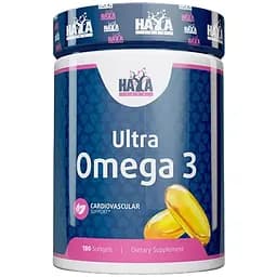 Омега-3 висококонцентрована Haya Labs Ultra Omega 3, 180 гель капсул