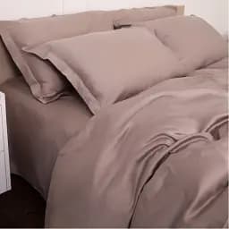 Простирадло на резинці MirSon Tencel №08 Beige 200x220 см темно-бежеве (2200009637520) - мініатюра 10