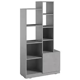 Стеллаж Moreli Paul FPA-0003 с открытыми полками и дверцей 840х1650х370 мм Бетон Тефра
