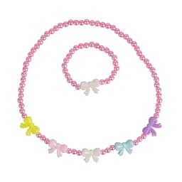 Набор украшений Летние бантики (ожерелье, браслет) 2шт