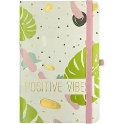 Книга записна Buromax Positivo в клітинку 207х136 мм на резинці салатова 96 аркушів (BM.255110-15)