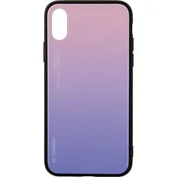 Чехол-накладка Toto Gradient Glass Case Apple iPhone X/XS Pink
