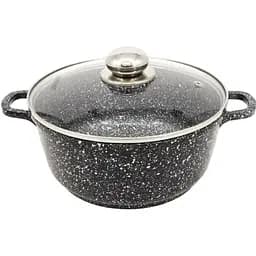 Кастрюля Styleberg с гранитным антипригарным покрытием 5.8л 26см ST-3024 Черная