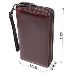 Чоловічий клатч із натуральної шкіри Vintage 12х21х3,5 см sum0027502 - мініатюра 3