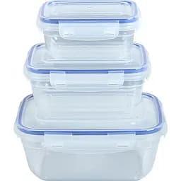 Набір герметичних прямокутних контейнерів Stars Plast 3 шт. (94071)