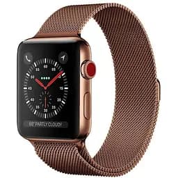 Ремінець Creasted для годинника Milanese loop steel bracelet Apple watch, 38 40 мм Bronze