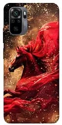 Чехол Demsky Red sparkles Horse для Xiaomi Redmi Note 10 / Note 10s