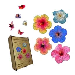 Деревянный пазл композиция Райский Букет, А3, Картонная коробка 200 элементов