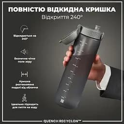 Пляшка для води ION8 1000 мл (ЕКО пляшка) BPA Free Grey (I8RF1000GRY) - мініатюра 3