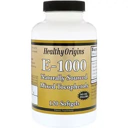Вітамін E Healthy Origins 1000IU 120 желатинових капсул