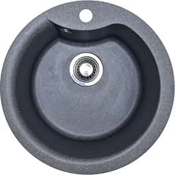 Кухонна мийка Adamant WAVE графіт d 485x210 мм, без крила d 48
