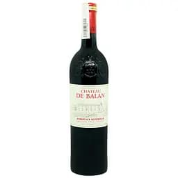 Вино Chateau de Balan 2021 AOP Bordeaux Superieur червоне сухе 0.75 л