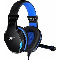 Наушники Havit HV-H763d mini jack 3,5 мм x 2 черно-синие (6939119048495)