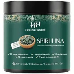 Спіруліна Health Hunter Spirulina 500 мг 300 шт.