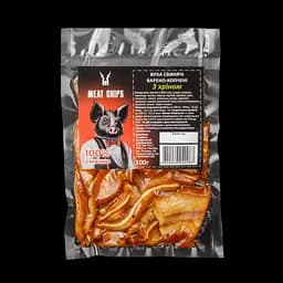 Ушки свиные в/к Meat Chips с хреном 100г