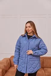 Куртка-сорочка 2в1 для вагітних демісезонна Alabama розмір 3XL Lullababe Блакитний - мініатюра 4
